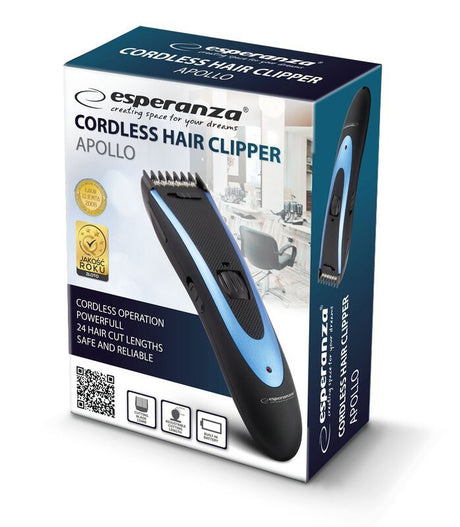 EAN 5901299932032 - Esperanza EBC004 depiladora para la barba Batería 24 2,4 cm Negro, Azul imagen 2