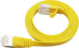 Flat U/Ftp Cat6a Yellow 2.5m Awg 32/7, Pvc, 1 85x6mm Stp-Fl6a-00250-Gl