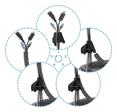 EAN 8435739902127 - AISENS A151-0900 organizador de cables Universal Pasacables 1 pieza(s) imagen 2