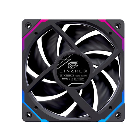 EAN 6977277360240 - Einarex EXFN-12CI1-B sistema de refrigeración para ordenador Carcasa del ordenador Ventilador 12 cm Negro imagen 6