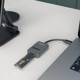 Aisens Usb-C Dock M.2 (Ngff) Asuc-M2d012-Gr Sata/Nvme A Usb3.1 Gen2 - Gris