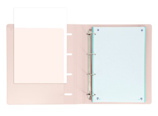 Oxford &You Carpeta 4 Anillas Europeanbinder Polyfoam C/ Recambio 100h 5x5 A4+ Rosa Chicle