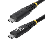 Cable Startech.Com Usb Usb-C (M) A Usb-C (M) Usb4 / Thunderbolt 3 / Thunderbolt 4 / Displayport 1.4 2 M Admite 4k120hz Resistente Rango De Potencia Ampliado (Epr) Admite Suministro De Carga 3 1 Flexible Negro