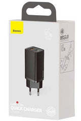 EAN 6953156232938 - Baseus CCGAN2L-B01 cargador de dispositivo móvil Universal Negro Corriente alterna Carga rápida Interior imagen 1