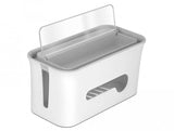 Caja De Gestión De Cables De Delock Con Compartimento De Almacenamiento Blanco/Gris 18290