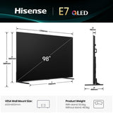 EAN 6942351424491 - Hisense 98E7Q 2,49 m (98") 4K Ultra HD Smart TV Wifi Negro imagen 2
