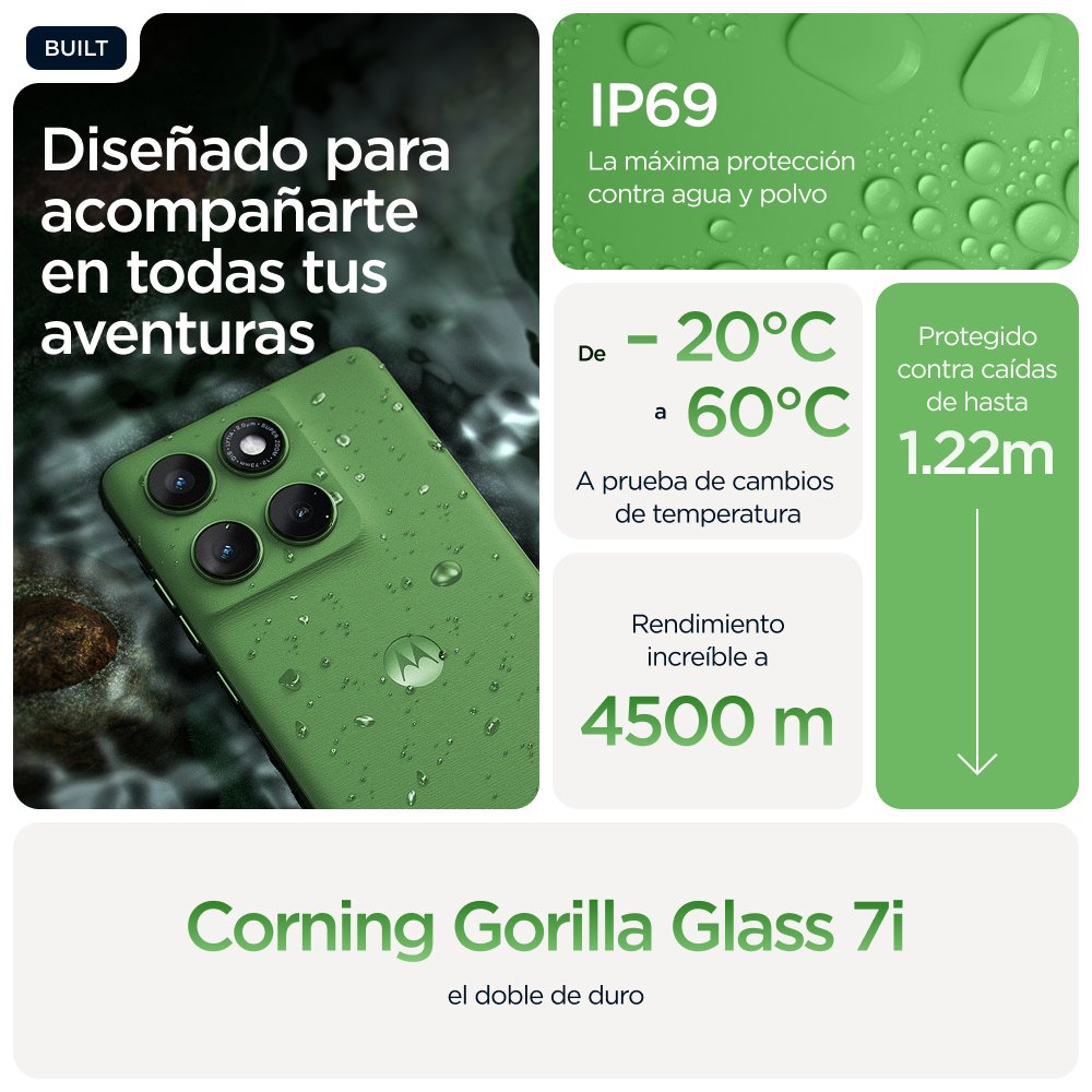 Smartphone Motorola Edge 60  6.67" Sim Doble Android 15 5g Usb Tipo C 12 Gb 512 Gb 5200 Mah Verde