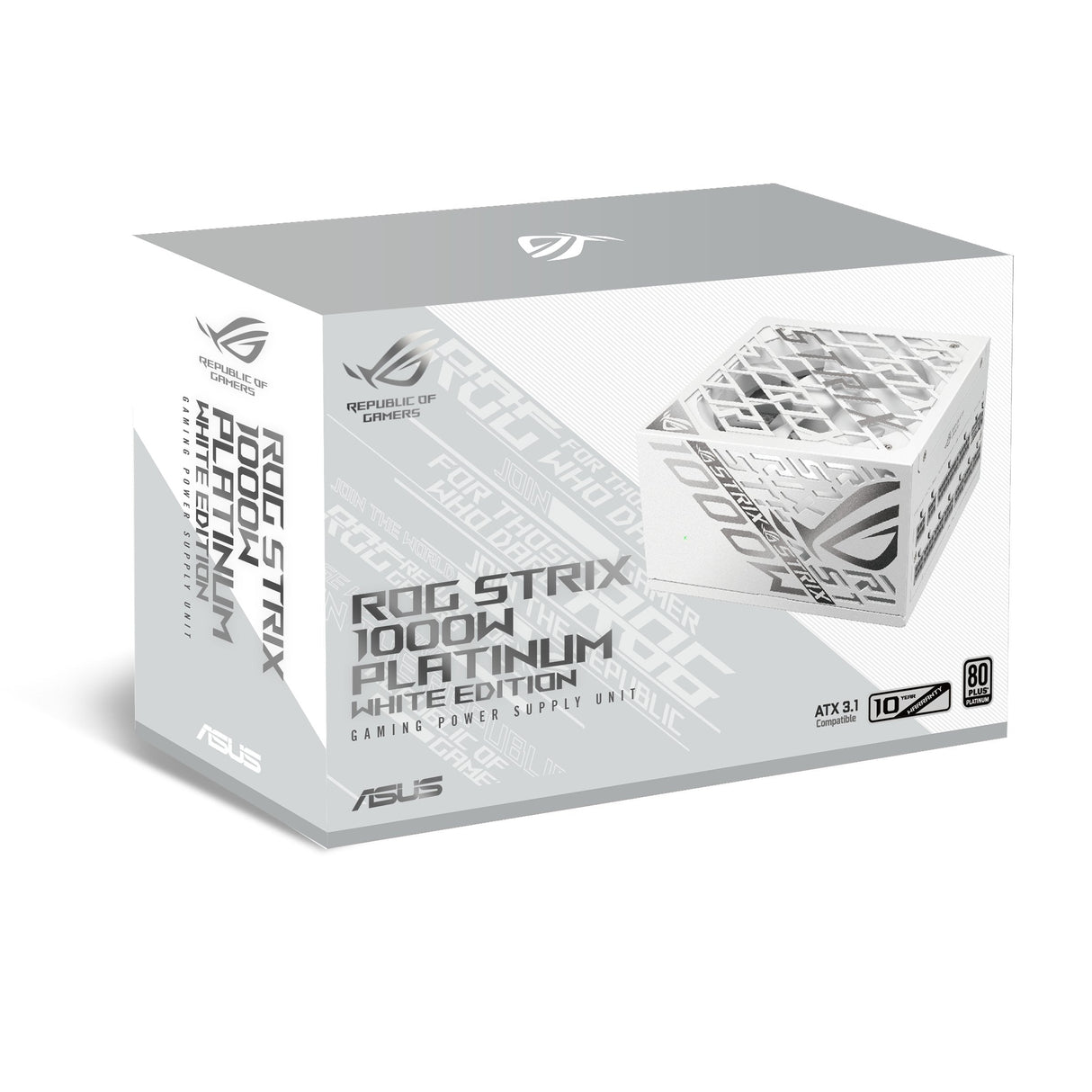Asus Rog -Strix-1000p-Gaming-White Unidad De Fuente De Alimentación 1000 W 20+4 Pin Atx Atx Blanco