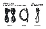 Monitor Iiyama 80.0cm 31,5" Lh3260hs-B1ag 16:9 3xhdmi+2xusb Spk B Retail
