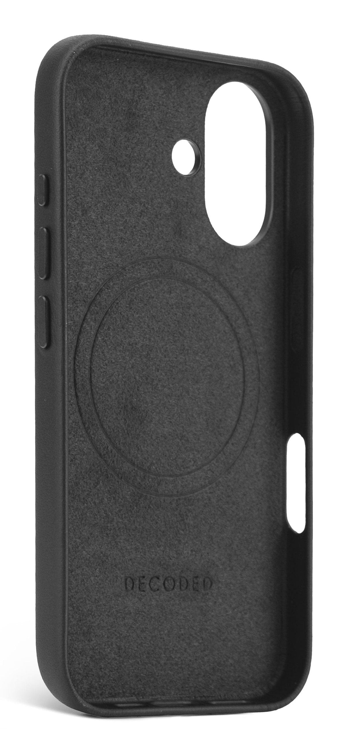 Decoded Leather Backcover Iphone 16 Black