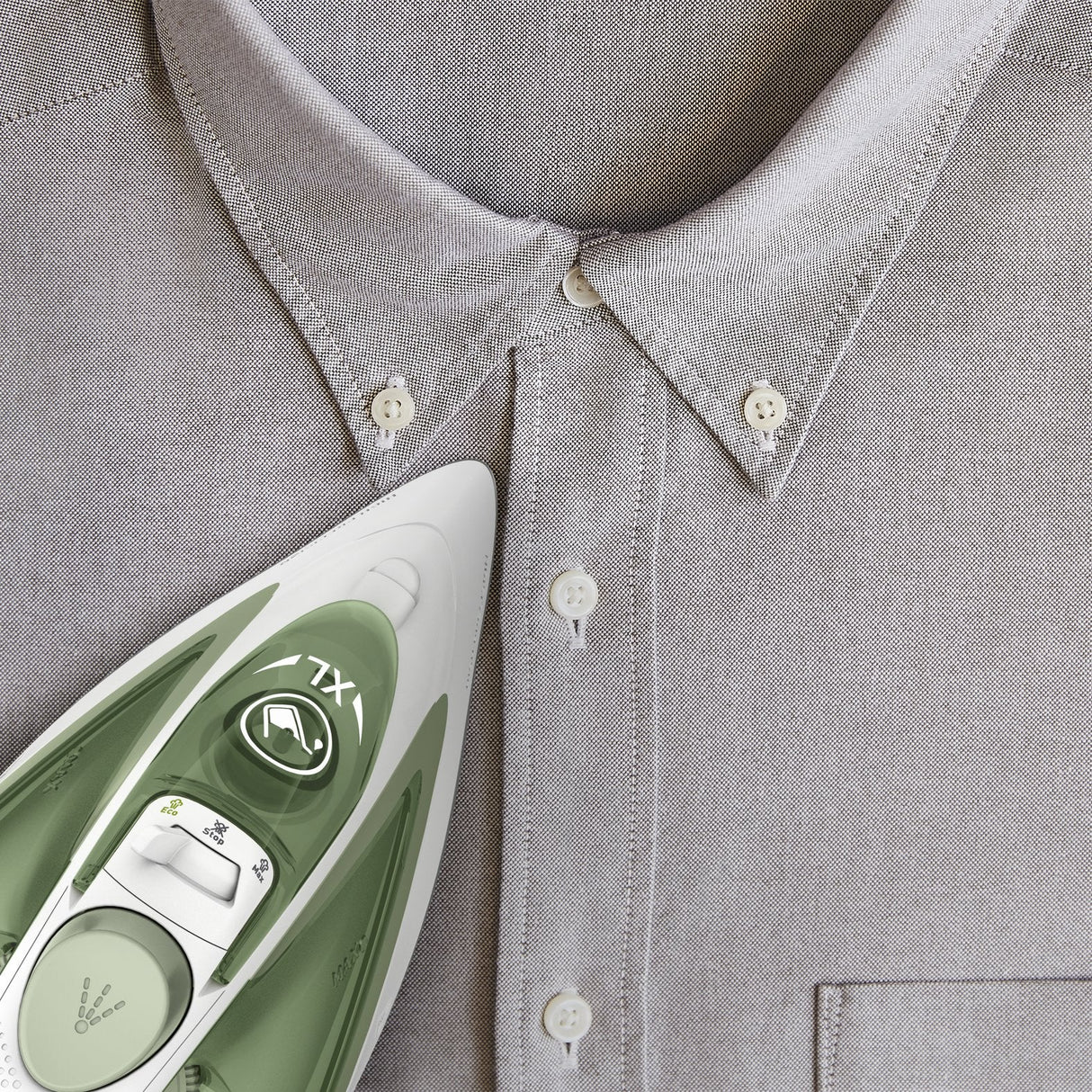 Tefal Easygliss Eco Fv5781e1 Plancha Vapor-Seco Durilium Airglide Soleplate 2800 W Blanco, Verde