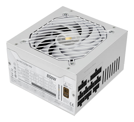EAN 8435693110101 - Mars Gaming MPB850SIMW unidad de fuente de alimentación 850 W 24-pin ATX ATX Blanco imagen 3