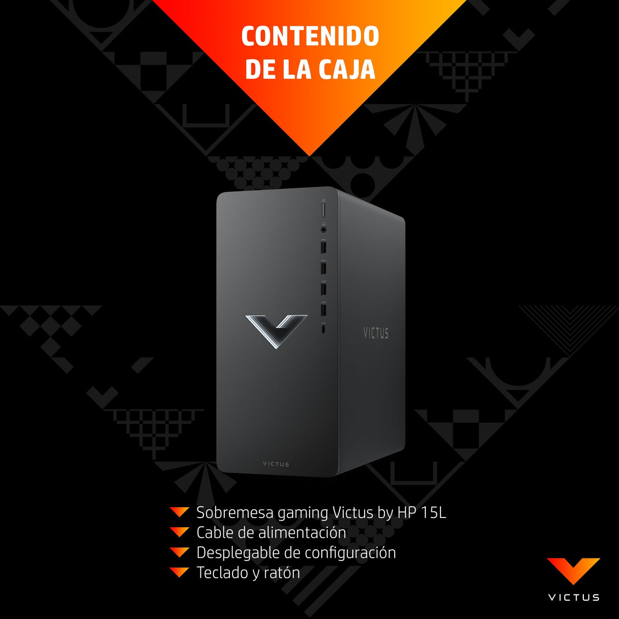 EAN 0196786500459 - Victus by HP 0108ns PC AMD Ryzen™ 5 5600G 16 GB DDR4-SDRAM 512 GB SSD AMD Radeon RX 6400 Windows 11 Home  imagen 15