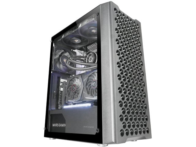 Caja Semitorre Atx Mc-Ipro Argb Negro Mars Gaming Bahías: 2x3'5, 4x2'5/ 1xusb3.0/2xusb2.0/ Audio In/Out/ Amplia Capacidad Interna