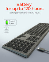 Keysonic Ksk-8023btrf, Teclado Antracita/Negro, Disposición De, Membrana Tipo X 60939