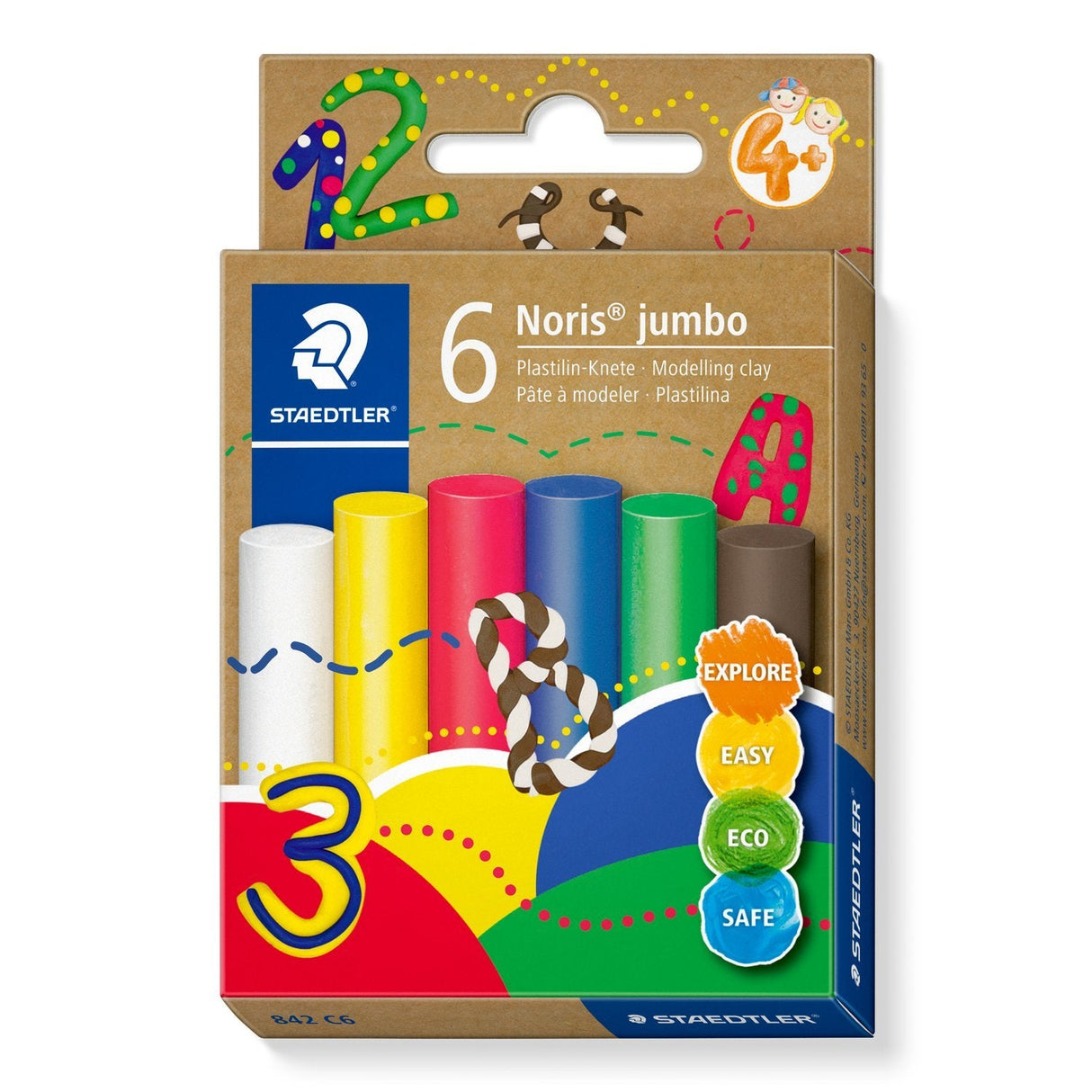 Fimo Plamilin-Knete Noris Jumbo Mandar