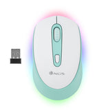 EAN 8435430619485 - NGS SMOG MINT-RB ratón Juego Ambidextro RF Wireless + Bluetooth Óptico 2400 DPI imagen 1