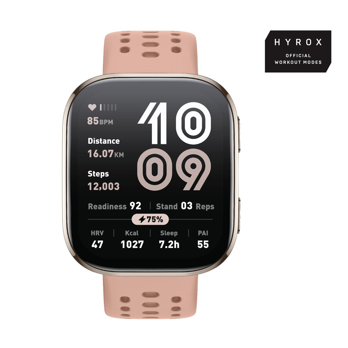 EAN 6972596108764 - Amazfit Bip 6 5 cm (1.97") AMOLED Digital 390 x 450 Pixeles Pantalla táctil Oro GPS (satélite) imagen 1