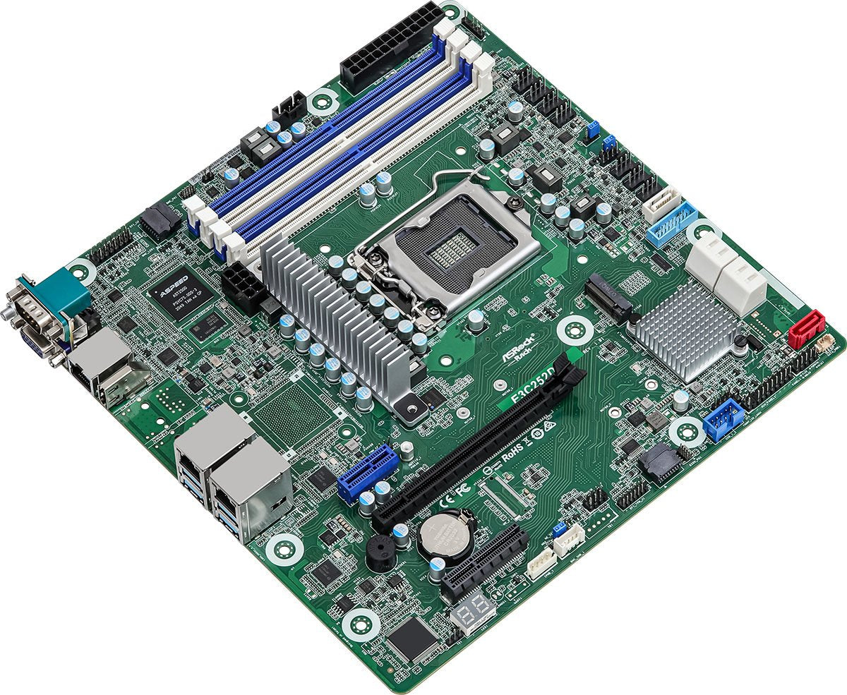 Asrock E3c252d4u Placa Base Intel C252 Lga 1200 (Socket H5) Micro Atx