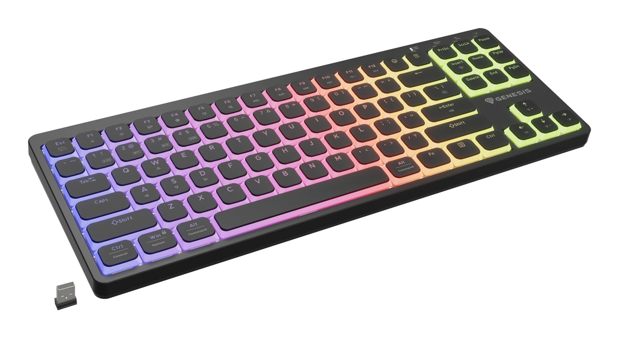 Genesis Thor 430 Mechanical, Wireless, Us Layout, Rgb, Silent Gaming Keyboard, Black
