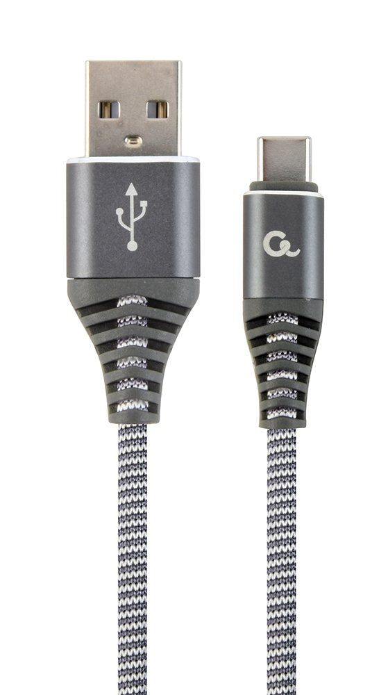 EAN 8716309106054 - Gembird CC-USB2B-AMCM-1M-WB2 cable USB USB 2.0 1,8 m USB A USB C Gris, Blanco imagen 1