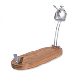 EAN 8410990017339 - 3 Claveles Folding Rotating Ham Holder Acero inoxidable, Madera Bamboo, Metal imagen 1