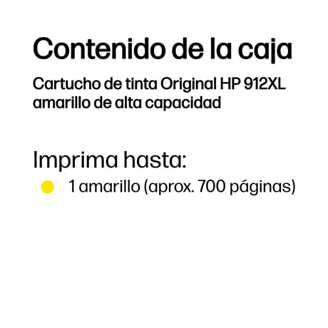 EAN 0192545866941 - HP 912XL High Yield Yellow Original Ink Cartridge cartucho de tinta 1 pieza(s) Alto rendimiento (XL) imagen 3