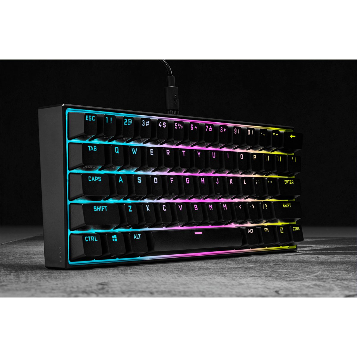 Corsair K65 Rgb Mini 60% Teclado Usb Alemán Negro