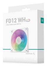 Ventilador Pc Deepcool Fd12 Argb Wh 120x120x25 120 Mm R-Fd12-Whapn1-G