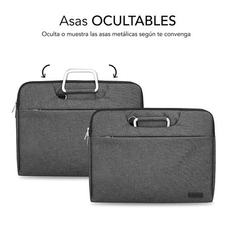EAN 8436586741334 - SUBBLIM SUB-LS-1BS0002 maletines para portátil 35,6 cm (14") Gris imagen 3