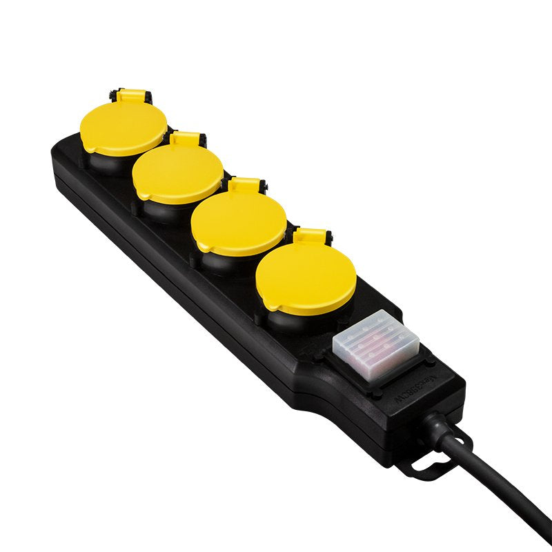 Logilink Regleta De Enchufes De 4 Tomas, 4xcee 7/3, Con Interruptor, Exterior