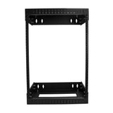 Startech.Com Armario Rack De Servidores De Marco Abierto 15u Para Montaje En Pared - Profundidad Ajustable De 12 A 20" De Profundidad