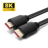Cable  Hdmi 8k, 10m - Supports 2.1 8k@60hz, - 4k@120hz Gold Plated Connectors, Copper - Warranty: 300m