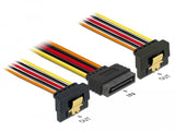 Delock 60159 Cable Sata Macho De Alimentación De 15 Patillas Con Función De Enganche > 2 X Sata 15 Pines De Alimentación Hembra 30 Cm