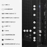 253,0cm 100" (3840x2160) Hisense 100q7s Pro Smart Tv 4k Hi-Qled 6ms 144hz Hdmi Usb Lan Hdr Vesa Wifi Bluetooth Black Grey