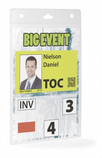 Etiquetas De Nombre De Evento Durable A6 20 Piezas Transparenteees