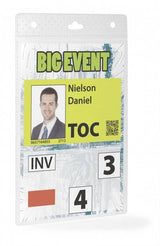 Etiquetas De Nombre De Evento Durable A6 20 Piezas Transparenteees