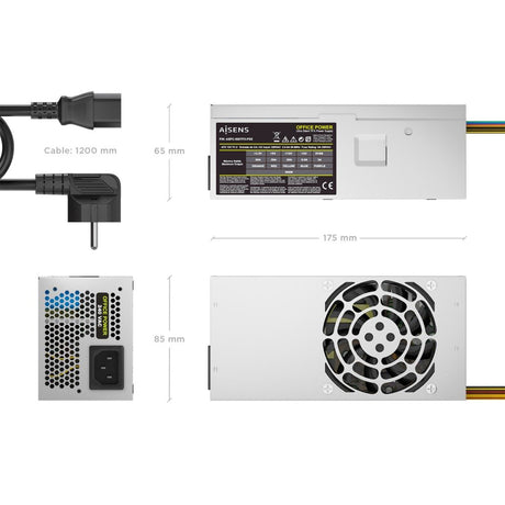 EAN 8435739905128 - AISENS ASPC-500TFX-PSE unidad de fuente de alimentación 20+4 pin ATX imagen 3
