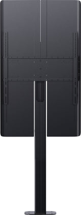 Soporte De Suelo Para Pantallas De 55" A 85" Columna De Aluminio De 1500 Mm De Altura Viene Con Soporte Vesa De 600 De Ancho X 400 De Alto Cubiertas Traseras Curvas Para Ocultar La Parte Trasera De La Pantalla Canal De Gestión De Cables En