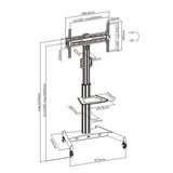 EAN 8051128107104 - Techly ICA-TR35 soporte para pantalla de señalización 165,1 cm (65") Negro imagen 2