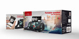 Altavoz Bluetooth Portátil Gembird Spk-Bt-17-Cm Radio Fm, Micrófono Integrado, Patrón Camo, Usb, Aux, Microsd