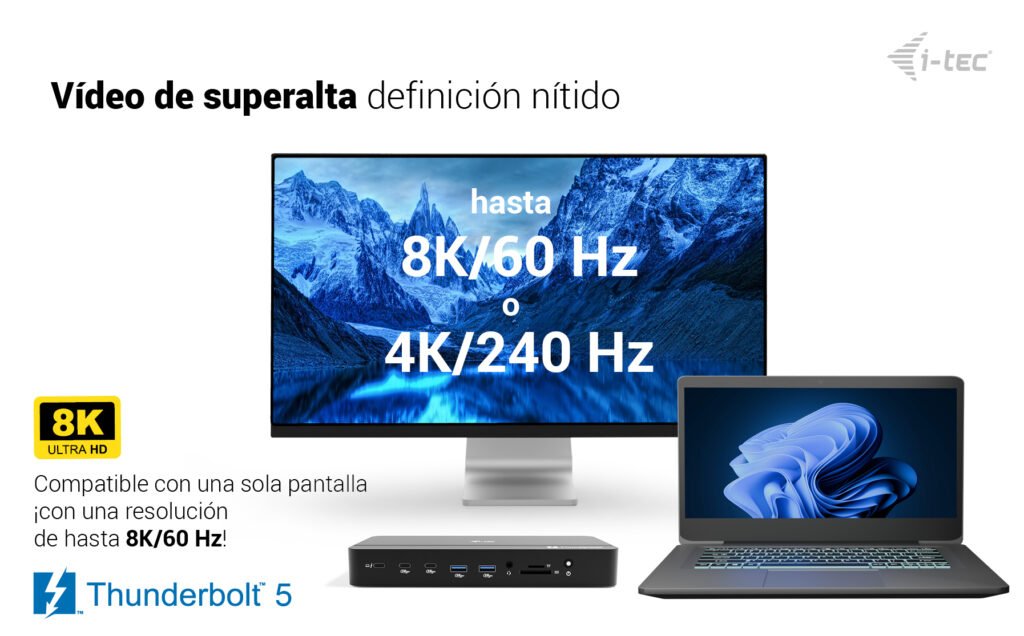 D I-Tec Thunderbolt 5 Dock 3x Lcd
