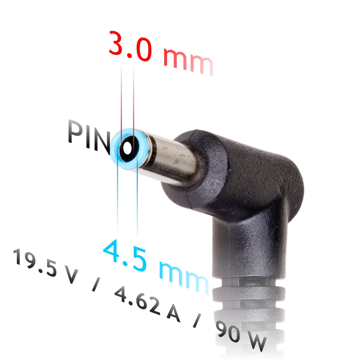 EAN 5901720131690 - Akyga notebook power adapter AK-ND-26 19.5V/4.62A 90W 4.5x3.0 mm + pin HP adaptador e inversor de corrien imagen 3