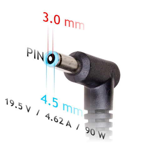 EAN 5901720131690 - Akyga notebook power adapter AK-ND-26 19.5V/4.62A 90W 4.5x3.0 mm + pin HP adaptador e inversor de corrien imagen 3