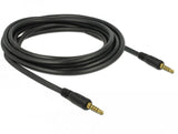 Delock 85698 Cable Conector Estéreo De 3,5 Mm De 5 Pines, Macho A Macho De 3 M Negro