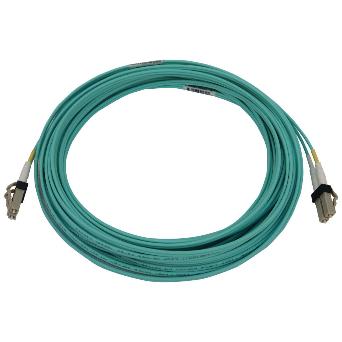 Eaton Tripp Lite   400g Multimode 50/125 Om3 Switchable Fiber Optic Cable (Duplex Lc-Pc M/M), Lszh, Aqua, 10 M (32.8 Ft.)