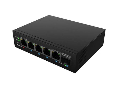 EAN 5901969447354 - Lanberg ILFE-4P-1GE-1S-90 switch No administrado Fast Ethernet (10/100) Energía sobre Ethernet (PoE) 1U N imagen 5