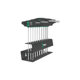 Wera 454/10 Hf Juego Imperial 2 Destornilladores Mango En T + Cremallera, 10 Piezas 05023454001