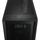 Caja Pc Atx Semitorre Corsair Icue 4000d Rgb Airflow Cristal Templado Negra