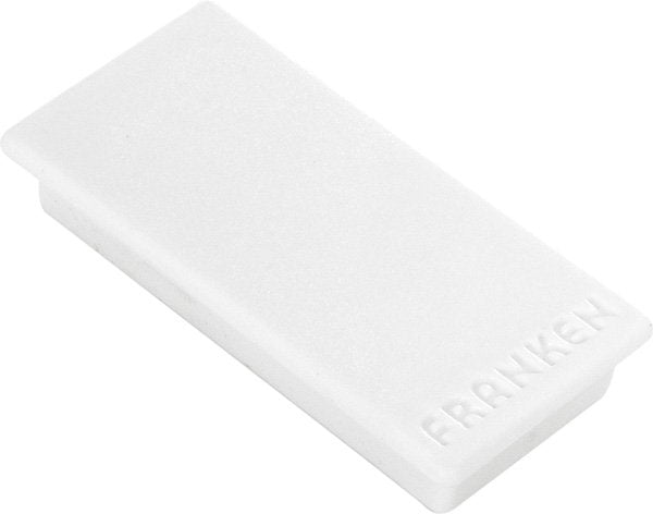 Franken Gmbh Franken - Magnet - Rectangular - 2.3 X 5 Cm - Blanco (Paquete De 10)